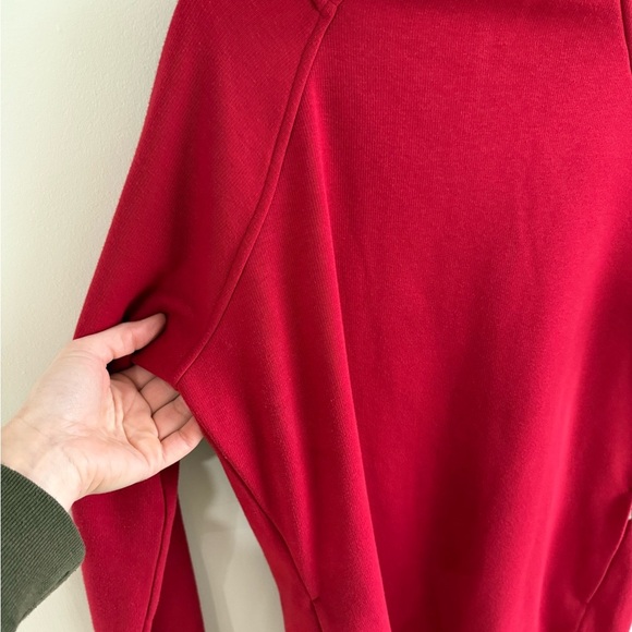 Athleta Cozy Karma Sweatshirt Dress - Red - Size Medium - Picture 11 of 16